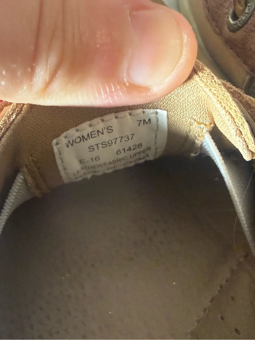 Sperry Two-Tone Tan and Brown Leather/Suede Boat Shoes Size 7